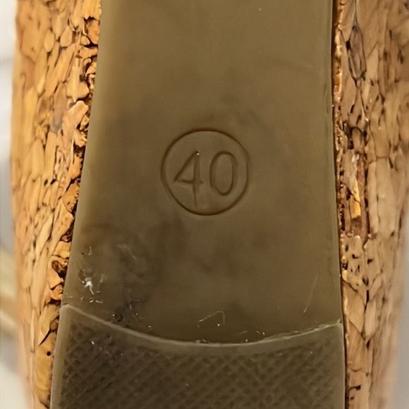 🎉5/$15🎉 K STUDIO FLORAL CANVAS WEDGES W/CORK HEEL (40/9) - Picture 13 of 16